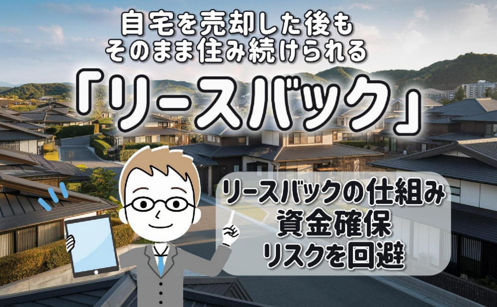 自宅売却後もリースバックで住み続けられる！資金確保やリスク回避の方法を紹介の画像