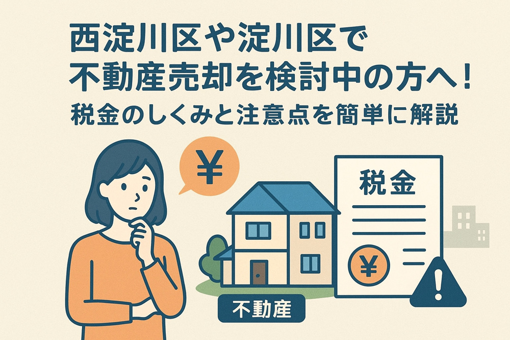 西淀川区や淀川区で不動産売却を検討中の方へ！税金のしくみと注意点を簡単に解説の画像