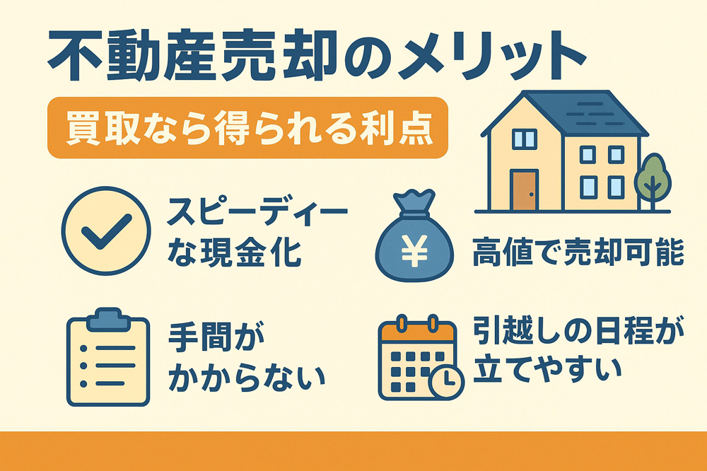 不動産売却のメリットは何か知っていますか？買取なら得られる利点を具体的に紹介の画像