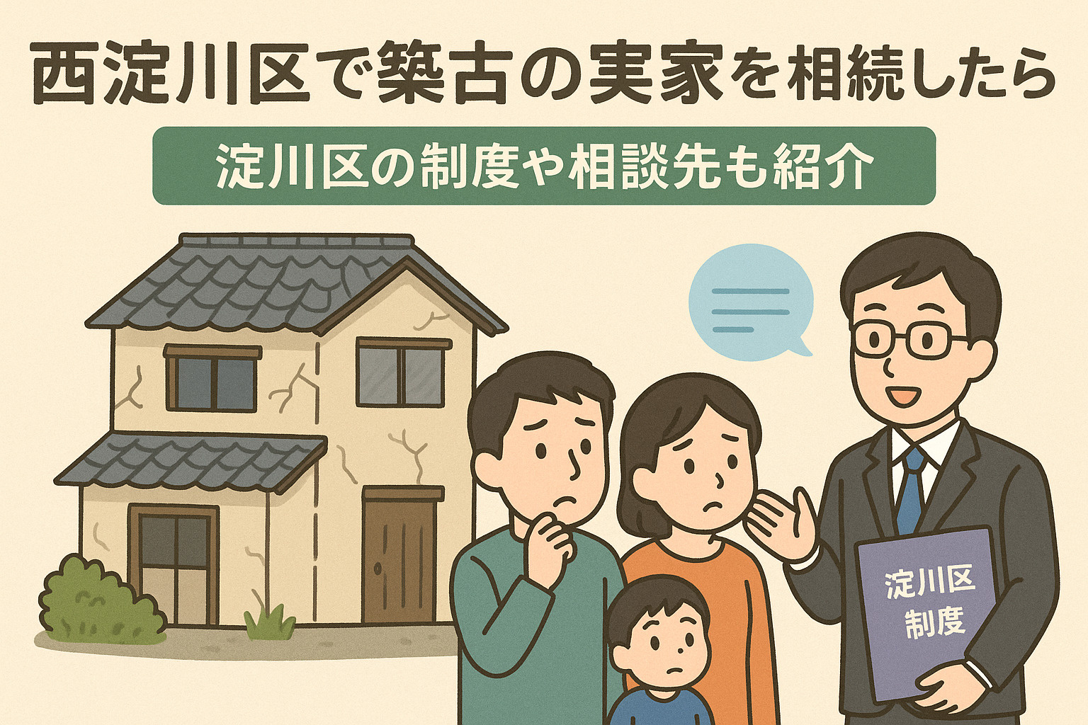 西淀川区で築古の実家を相続したら？淀川区の制度や相談先も紹介の画像