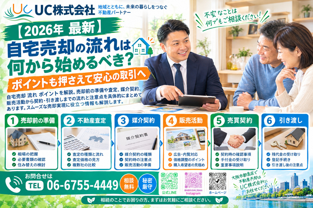 【2026年　最新】自宅売却の流れは何から始めるべき？ポイントも押さえて安心の取引への画像