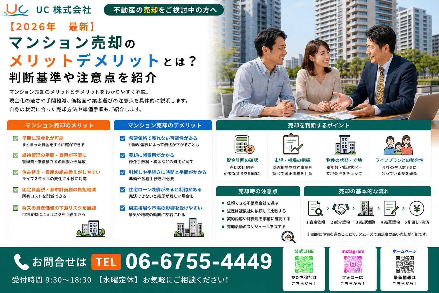 マンション売却のメリットデメリットとは？判断基準や注意点を紹介の画像