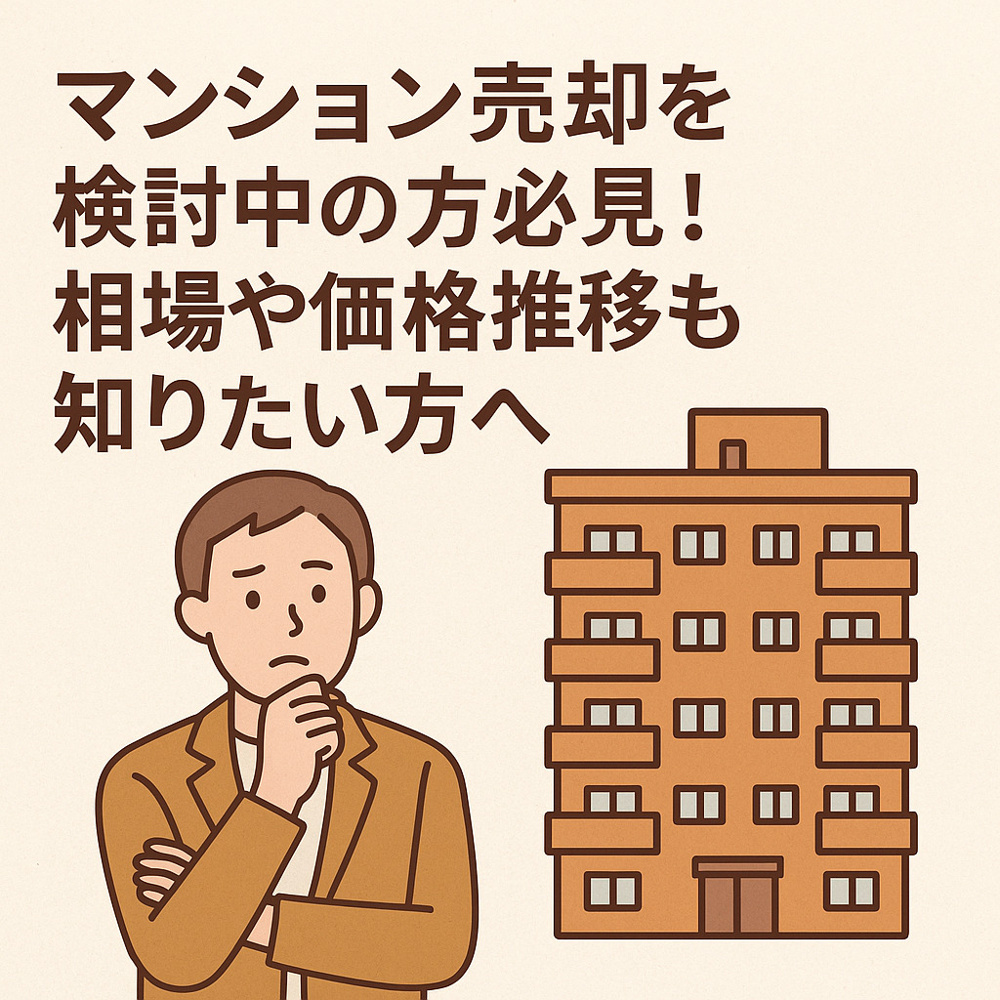 マンション売却を検討中の方必見！相場や価格推移も知りたい方への画像