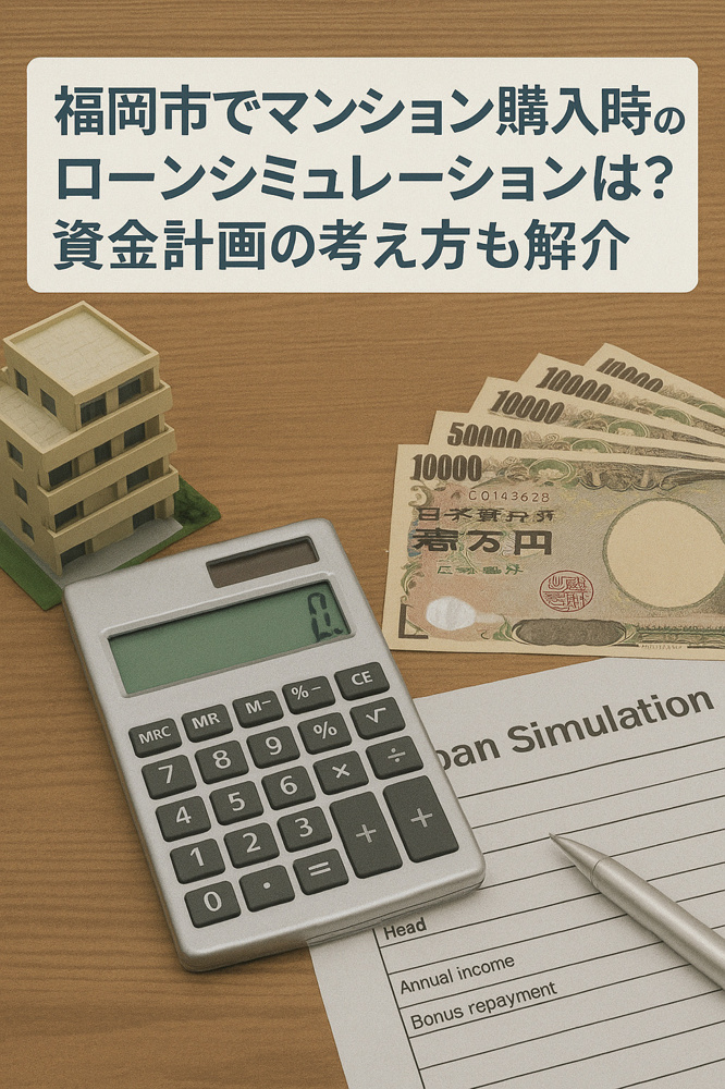 福岡市でマンション購入時のローンシミュレーションは？資金計画の考え方も紹介の画像