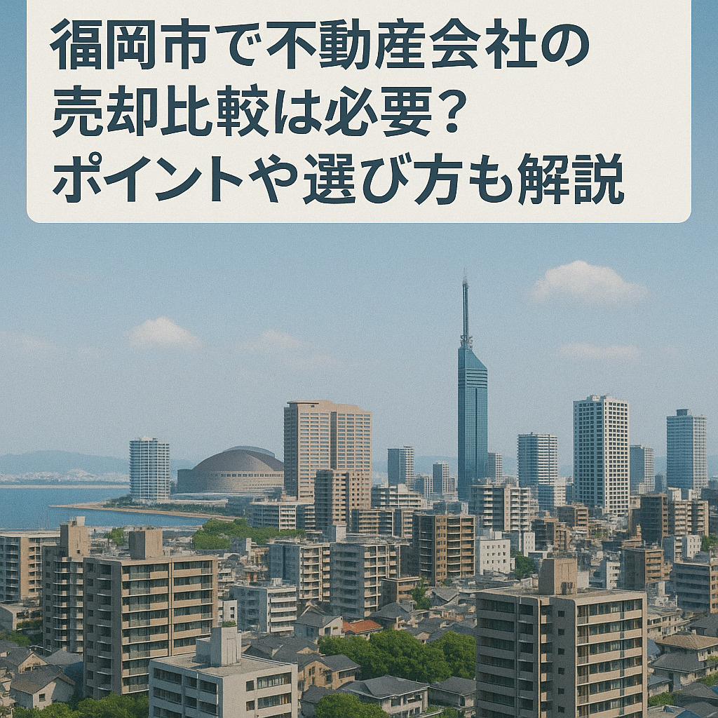 福岡市で不動産会社の売却比較は必要？ポイントや選び方も解説の画像