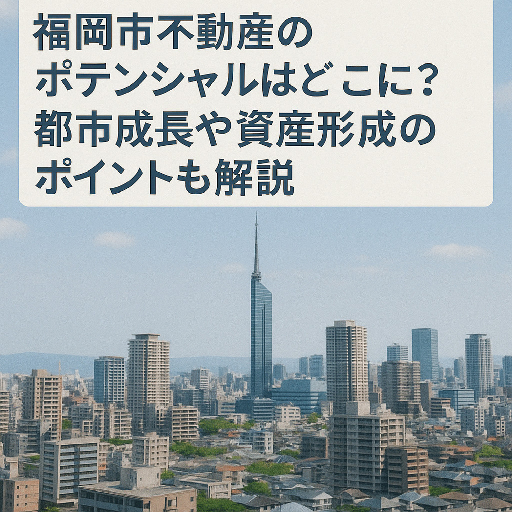 福岡市不動産のポテンシャルはどこに？都市成長や資産形成のポイントも解説の画像