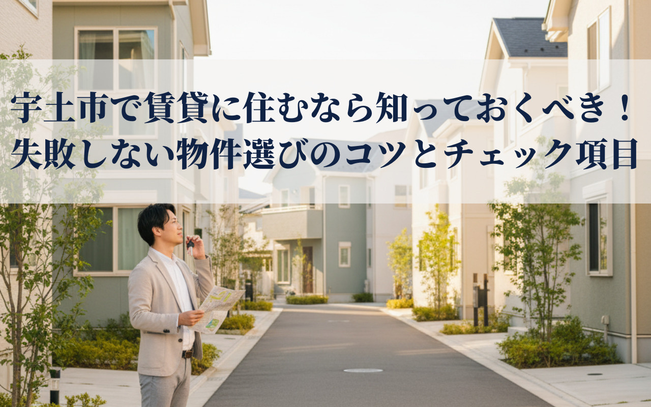宇土市で賃貸に住むなら知っておくべき！失敗しない物件選びのコツとチェック項目の画像