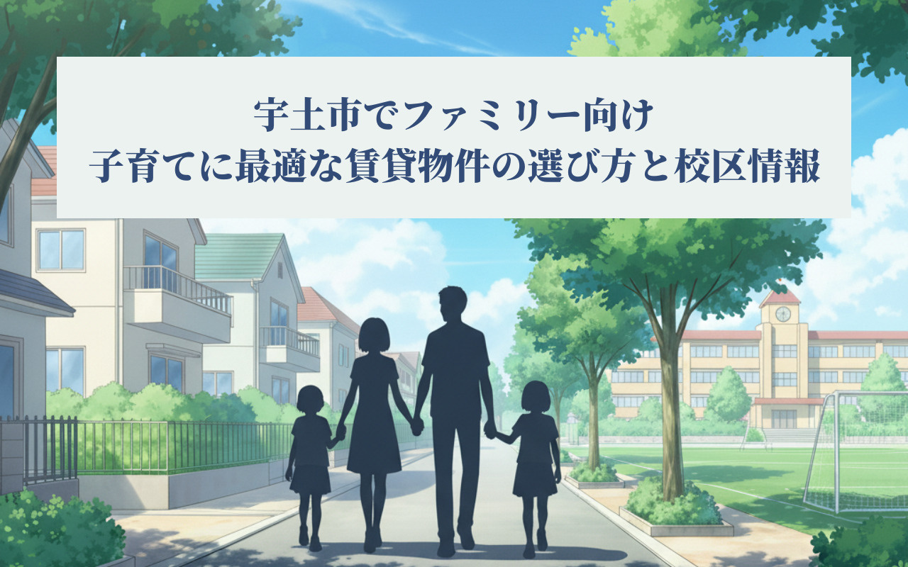宇土市でファミリー向け｜子育てに最適な賃貸物件の選び方と校区情報の画像