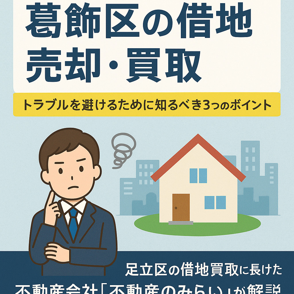 葛飾区で借地権の売却・買取依頼する際に押さえておくべきポイントの画像