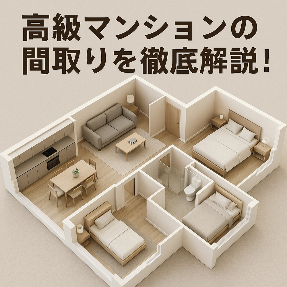 高級マンションの間取りを徹底解説！ライフスタイルに合わせた選び方の画像