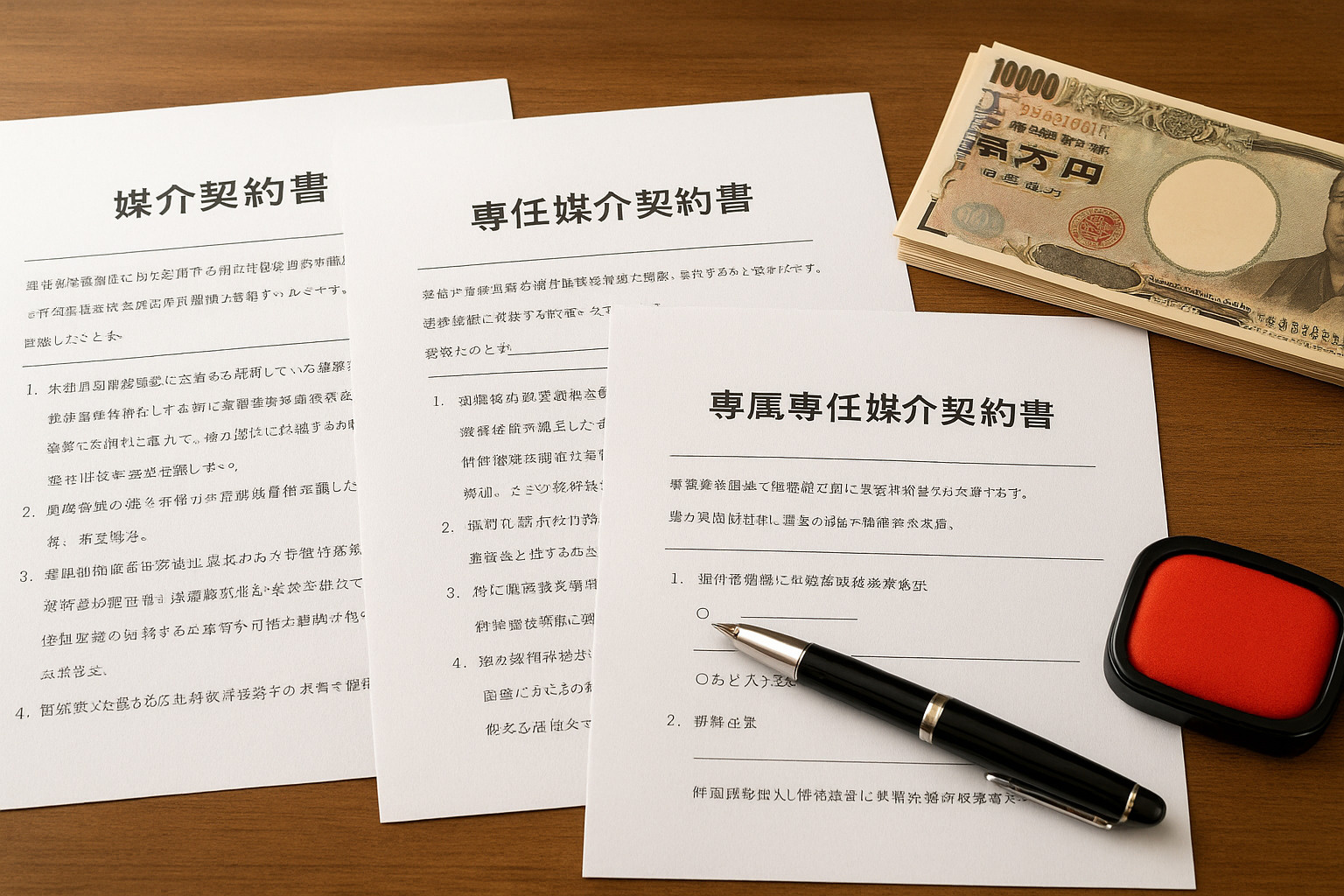 媒介契約書の種類を知りたい方へ！メリットデメリットや売却をお願いする前の注意点の画像