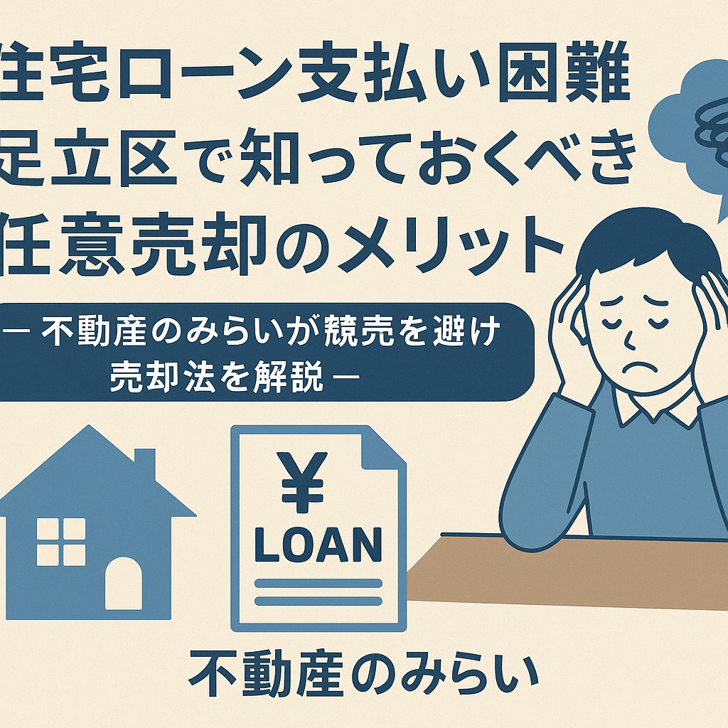 【足立区版】住宅ローン支払いが困難なときの解決法  〜任意売却で未来を守るための完全ガイド〜の画像