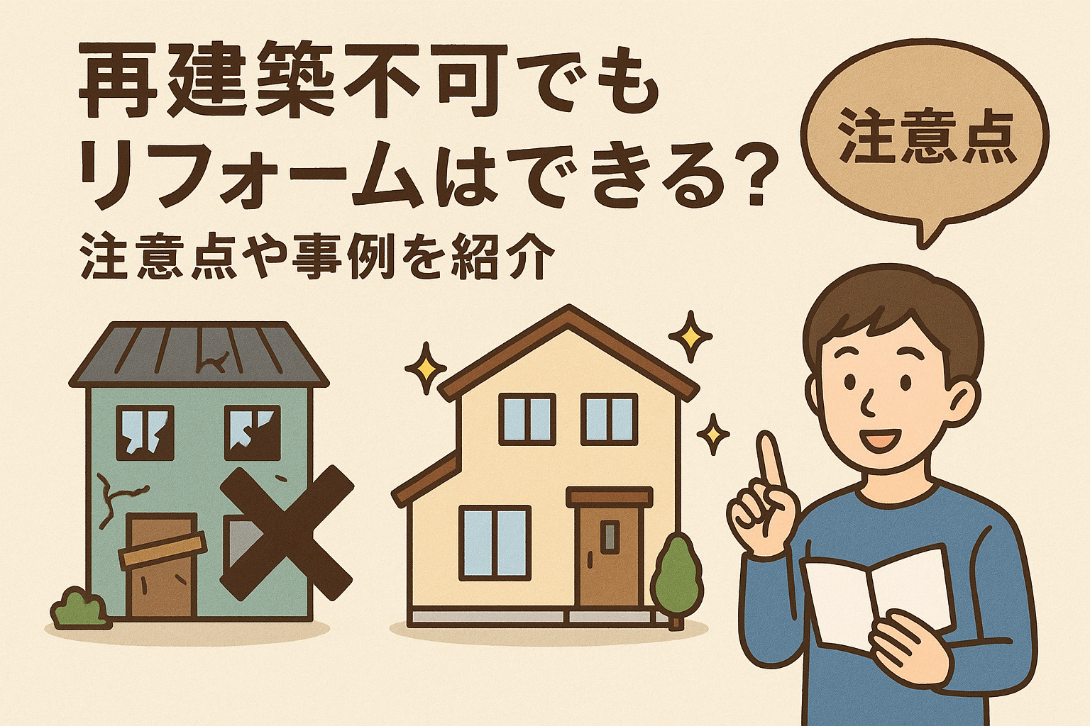 再建築不可でもリフォームはできる？注意点や事例を紹介の画像