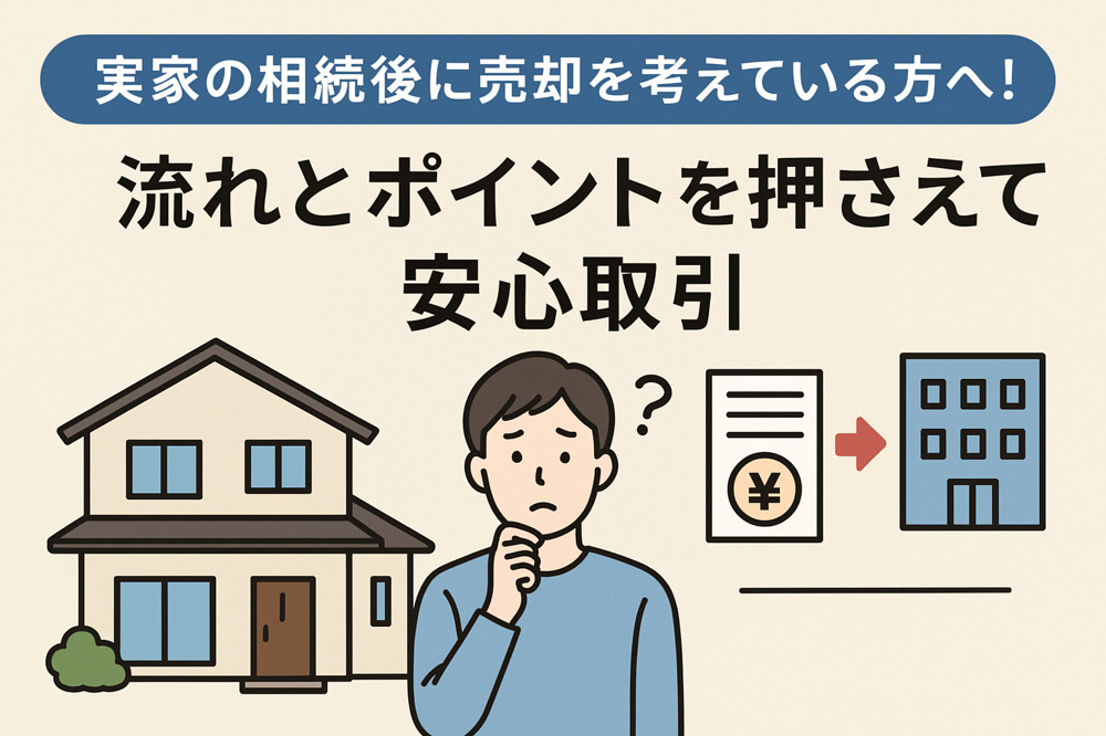 実家の相続後に売却を考えている方へ！流れとポイントを押さえて安心取引の画像
