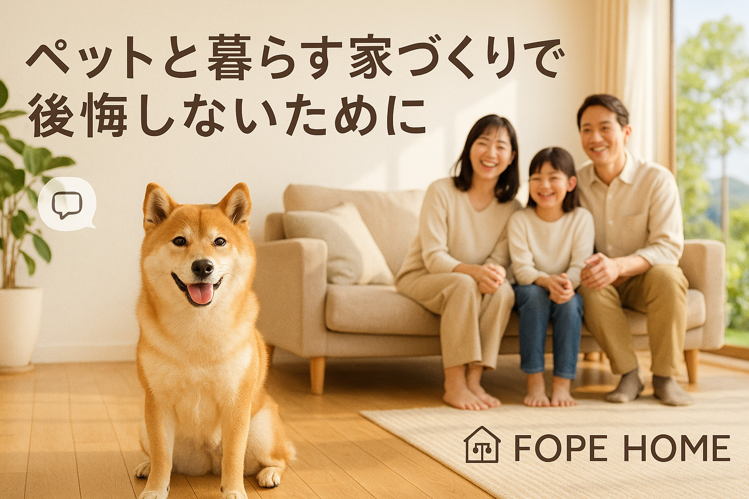 ペットと人が心地よく暮らすための家づくりのポイントの画像