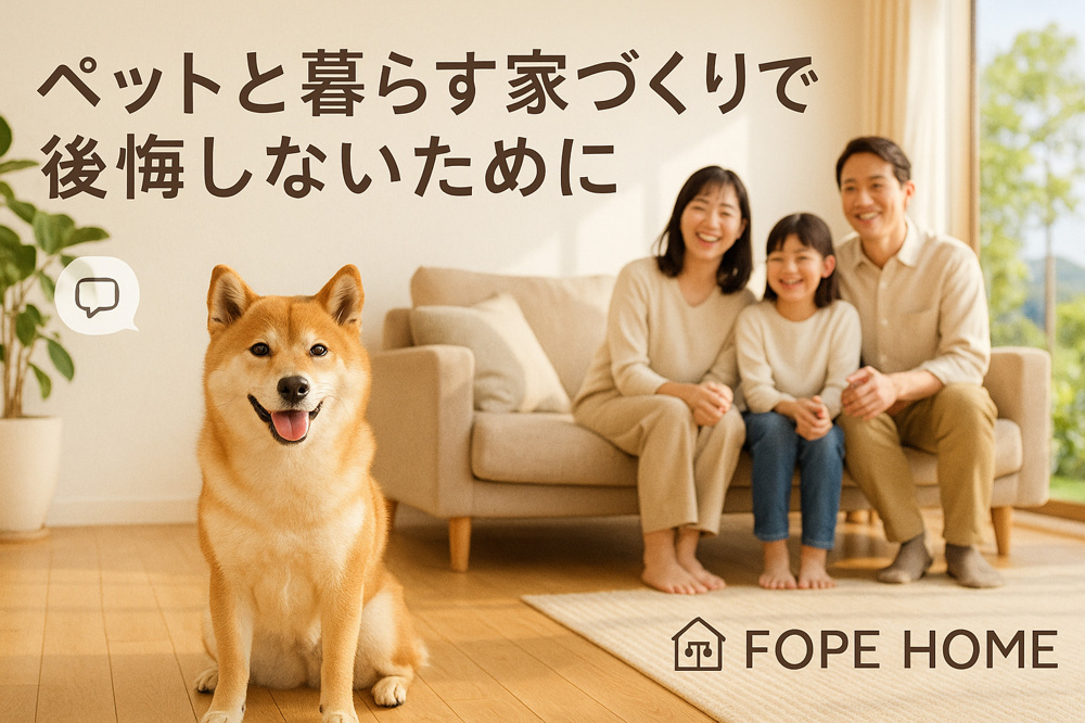 ペットと人が心地よく暮らすための家づくりのポイントの画像