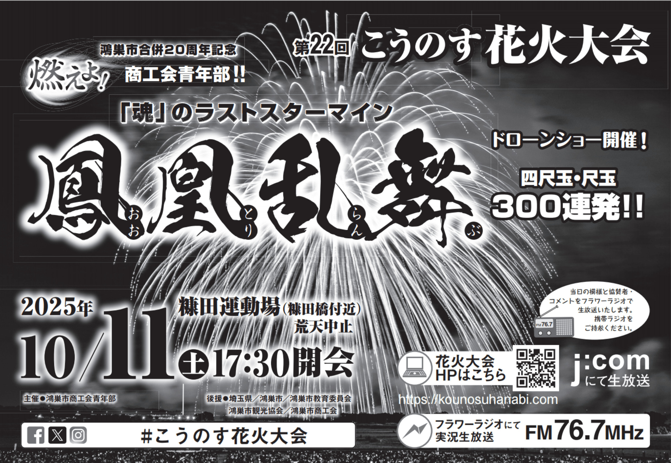 鴻巣花火2025の開催日はいつ?アクセスや駐車場情報ドローン演出も紹介の画像