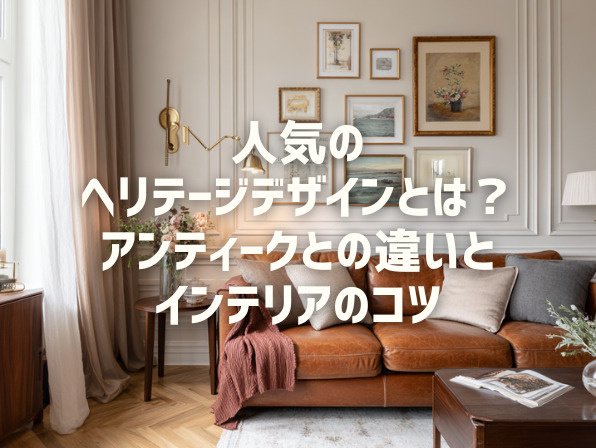 人気のヘリテージデザインとは?アンティークとの違いとインテリアのコツの画像