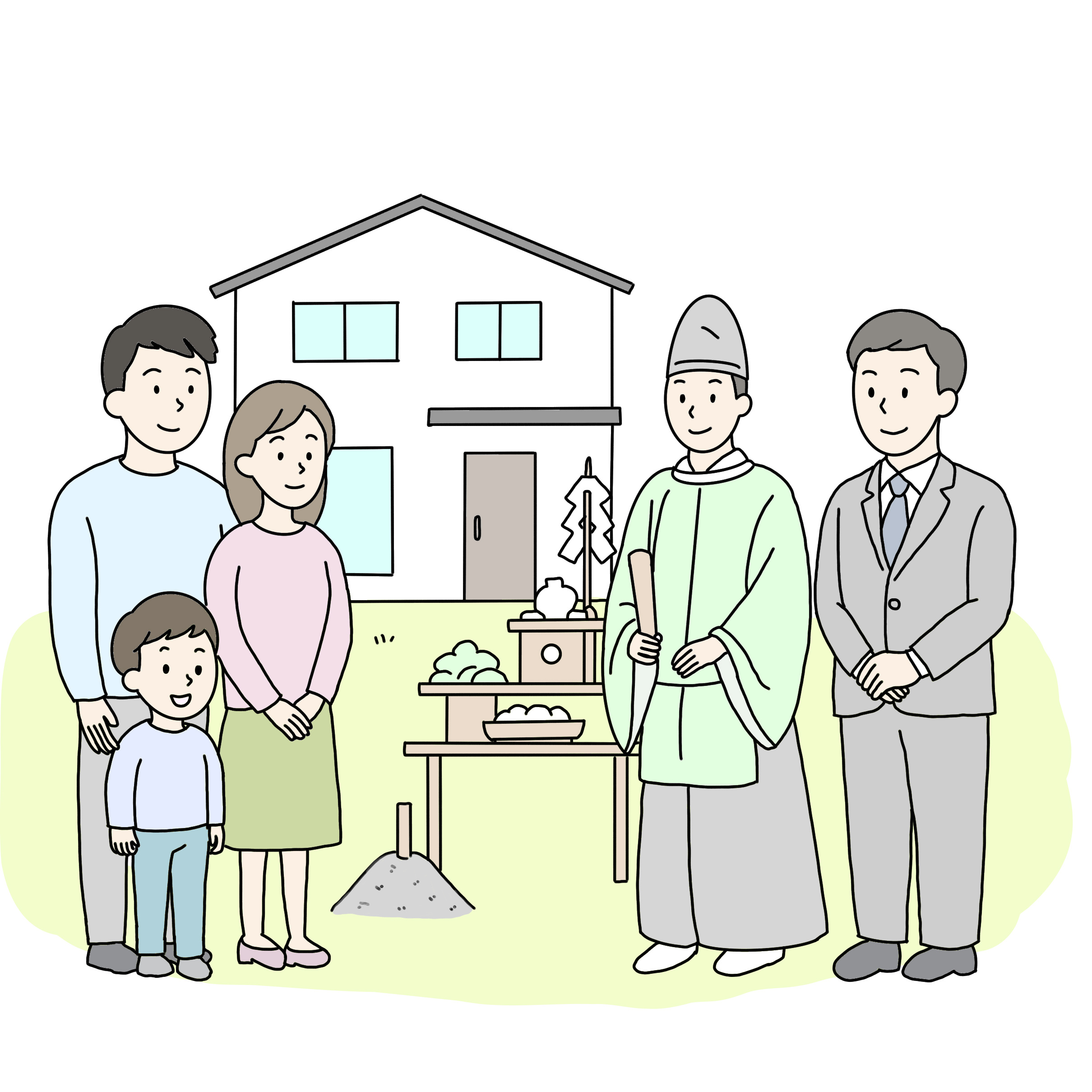 地鎮祭は必要か迷う方へ必見!住宅の新築で知っておきたい選択肢の画像