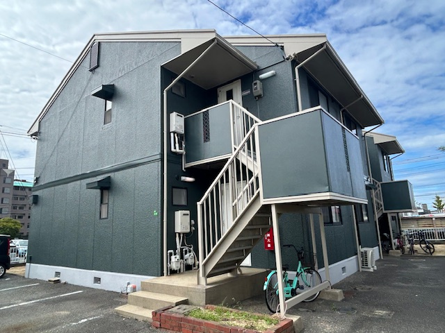 アパート1棟外壁塗装施工事例の画像