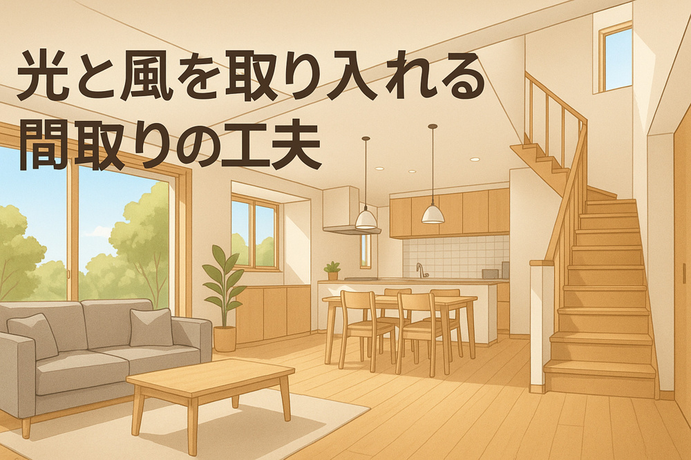光と風を取り入れる間取りの工夫と実際の効果の画像