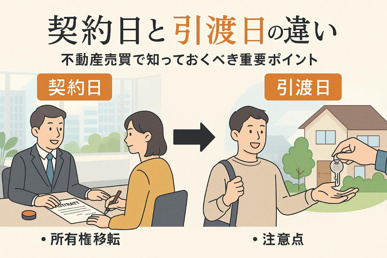 不動産売買における契約日と引渡日の違いを解説の画像