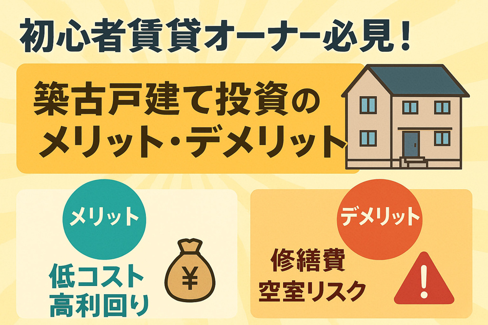 初心者賃貸オーナー必見！築古戸建て投資のメリット・デメリット徹底解説の画像