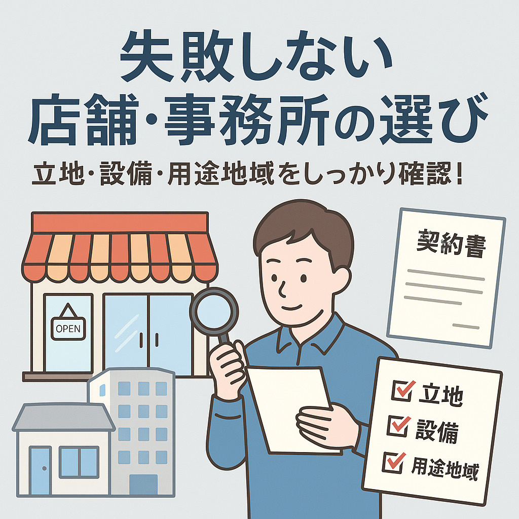 失敗しない店舗・事務所の選び方とは?の画像