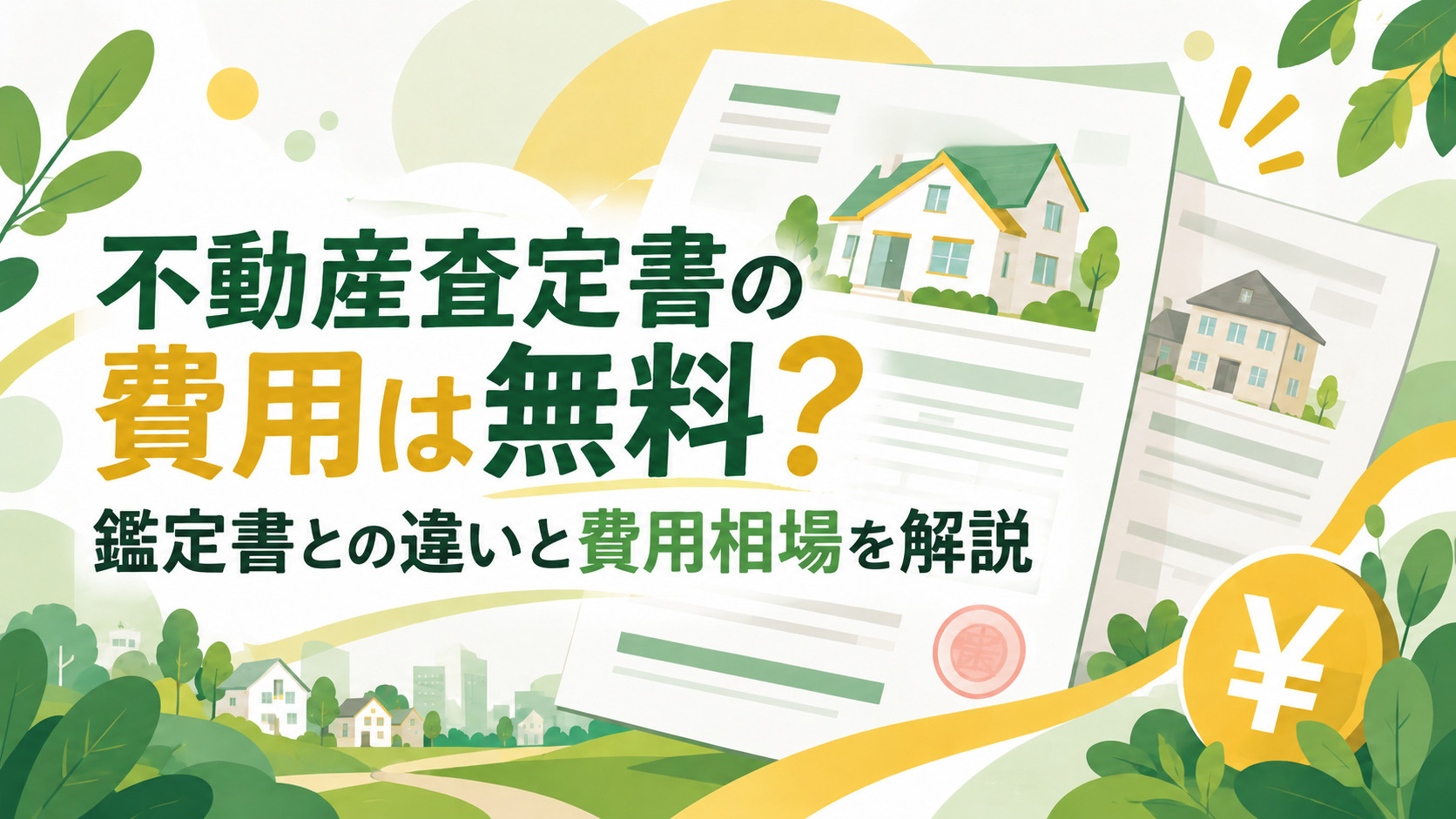 不動産査定書の費用は無料？鑑定書との違いと費用相場を解説の画像