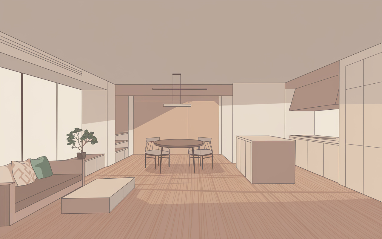 リビングダイニングキッチンの定義とは？賃貸選びで知っておきたいポイントをご紹介！の画像