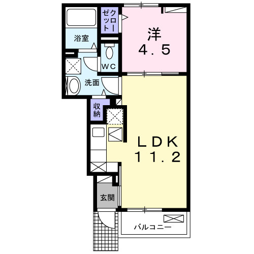 アルモニーメゾンの間取り図