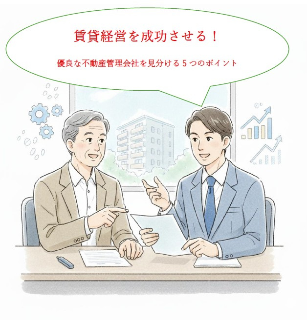 賃貸経営を成功させる！優良な不動産管理会社を見分ける5つのポイントの画像
