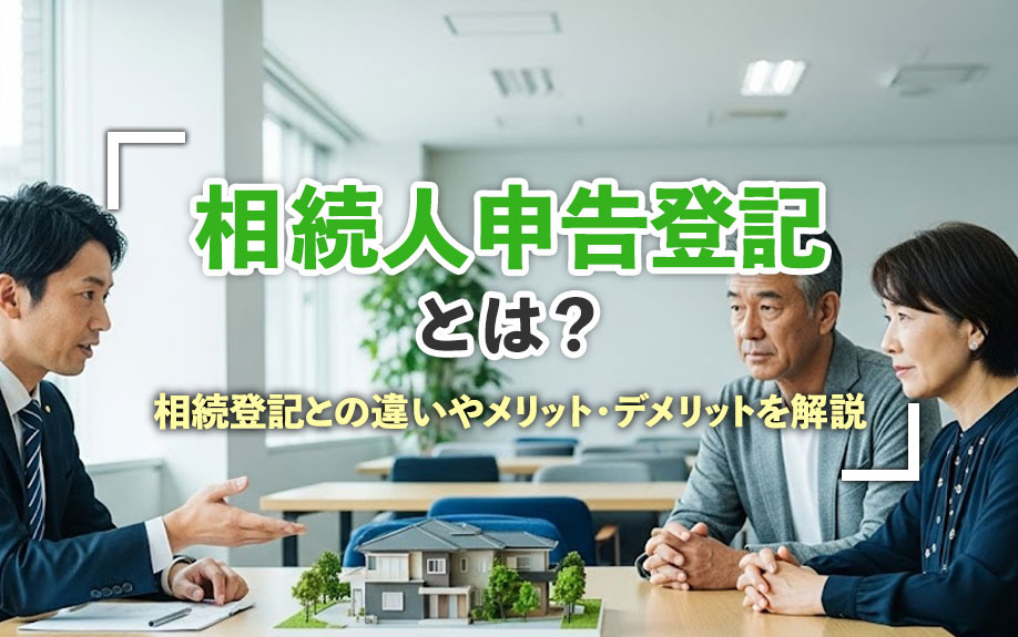 相続人申告登記とは？相続登記との違いやメリット・デメリットを解説の画像