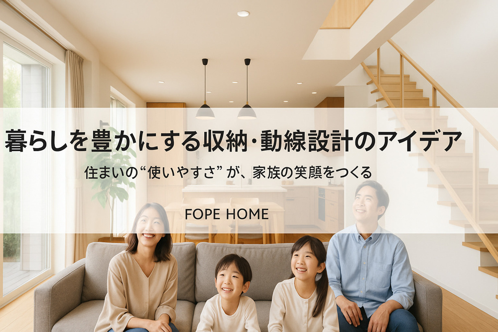 家族の時間を豊かにする収納・動線設計のアイデアの画像