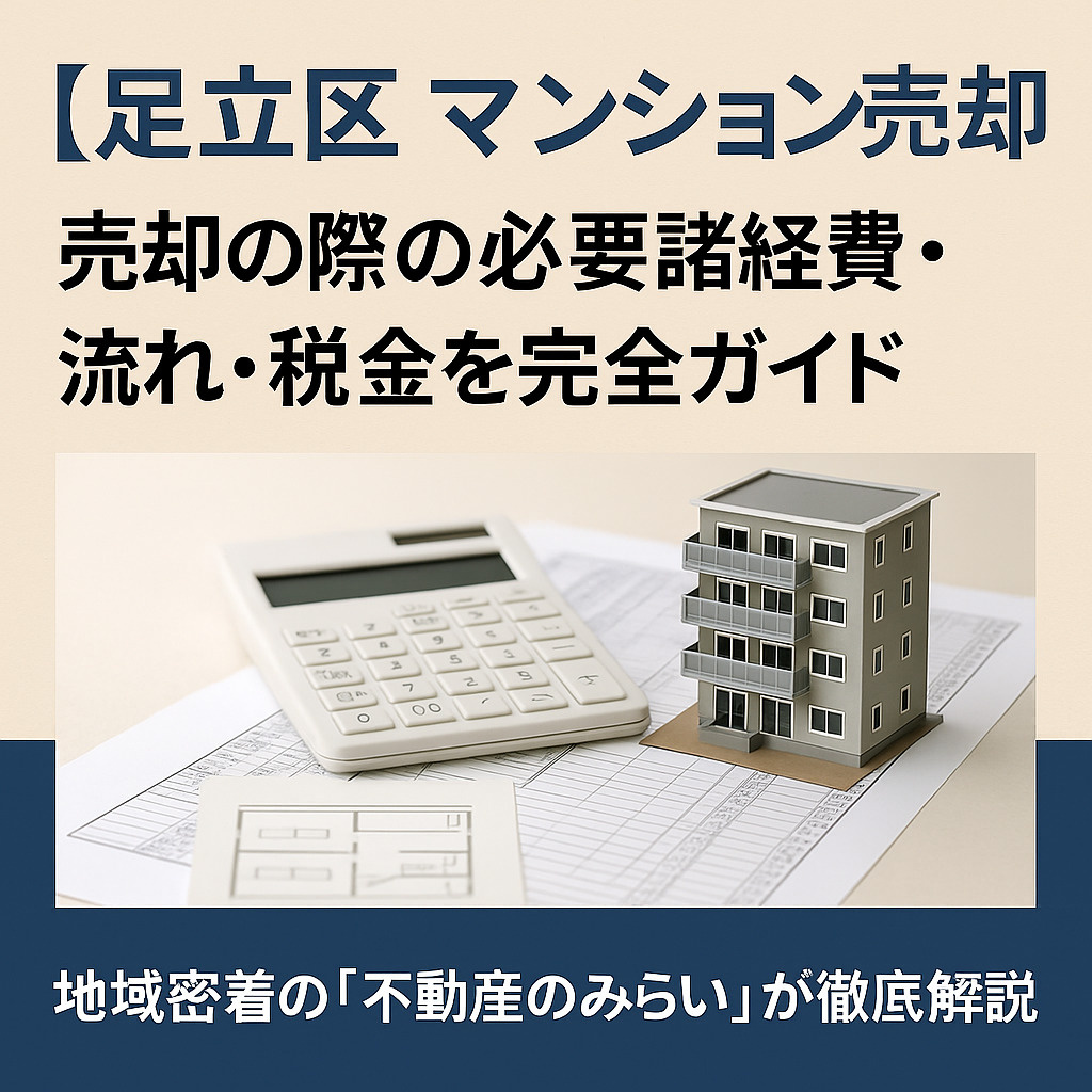 足立区でマンション売却を成功させる方法｜相場・無料査定・高く売るコツを地域密着で徹底解説の画像
