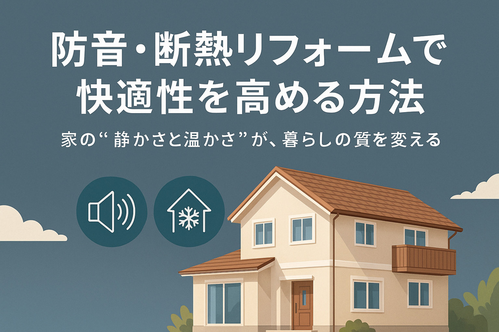 防音・断熱リフォームで快適性を高める方法の画像