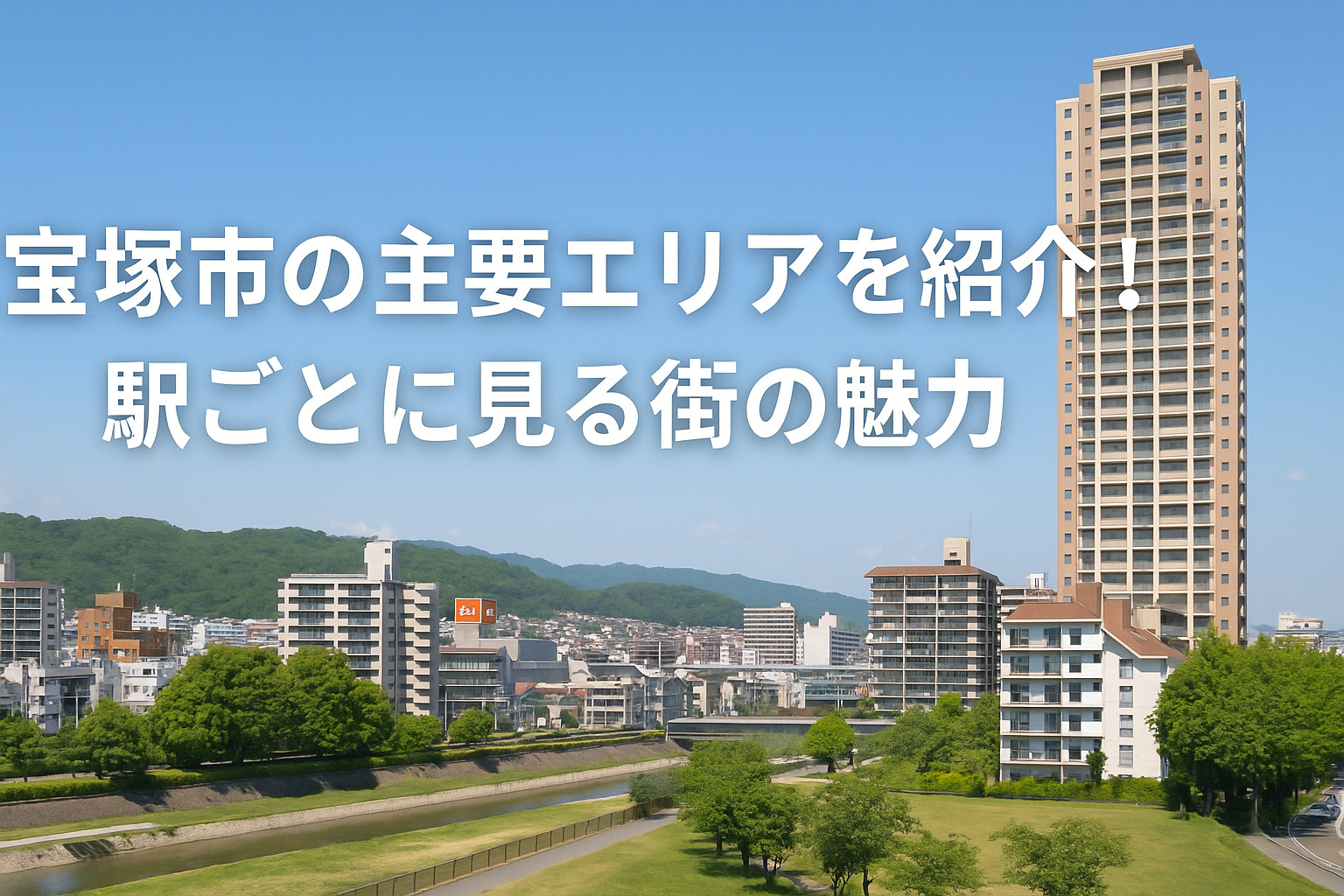 宝塚市で暮らす。主要駅ごとに見る、街の魅力と暮らしやすさの画像