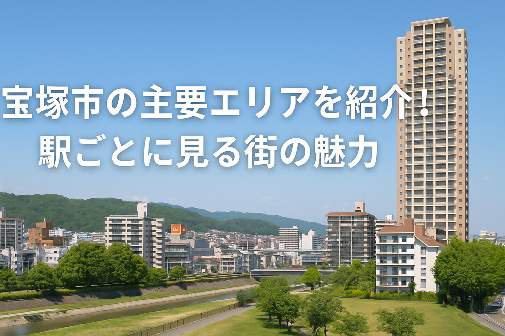  宝塚市で暮らす。主要駅ごとに見る、街の魅力と暮らしやすさの画像