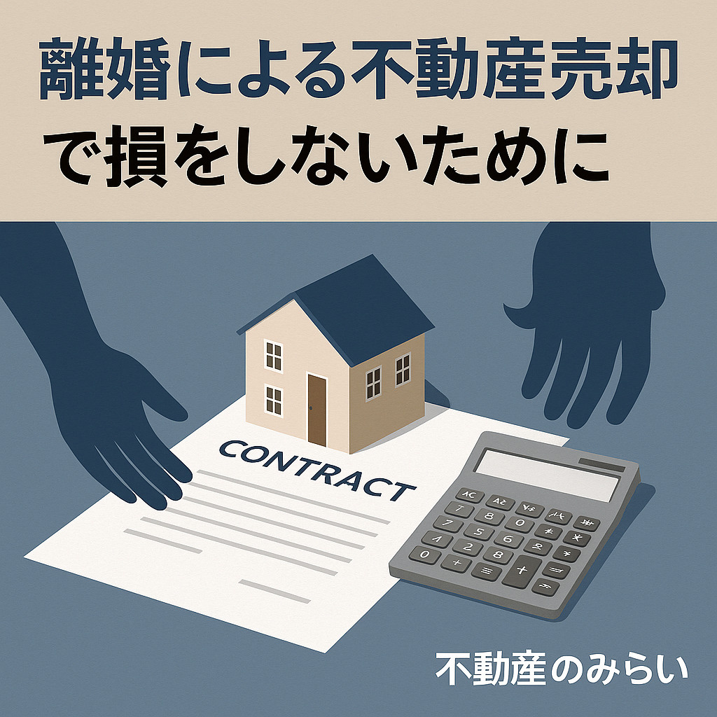 離婚による不動産売却で損をしないために｜共有名義・ローン・売却タイミングを徹底解説の画像
