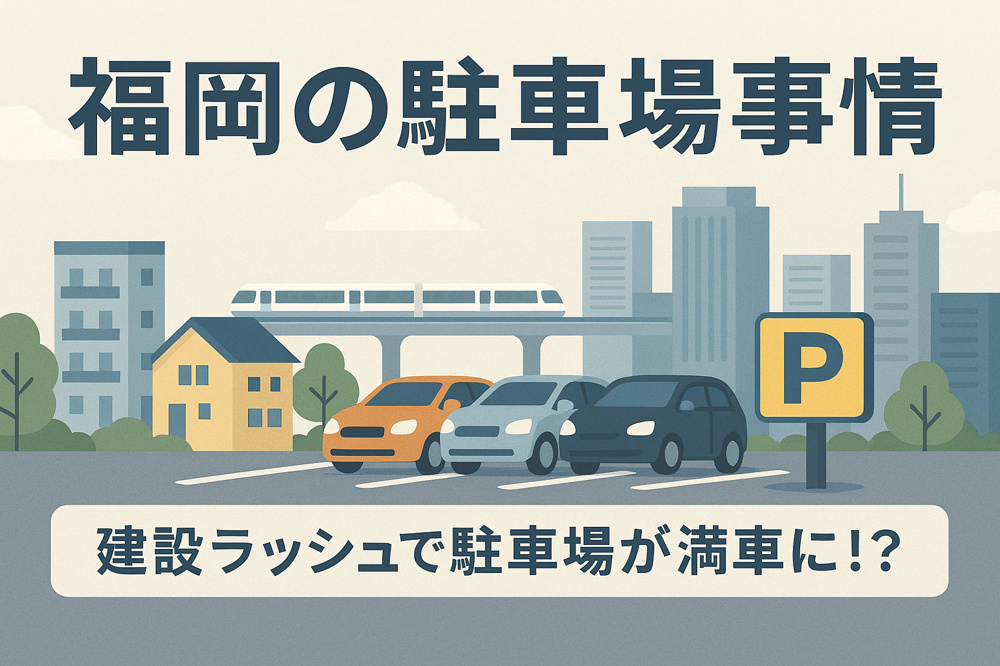 福岡の駐車場事情とは？建設ラッシュが引き起こす“駐車難民”問題の画像