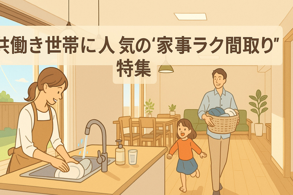 共働き世帯に人気の“家事ラク間取り”の画像