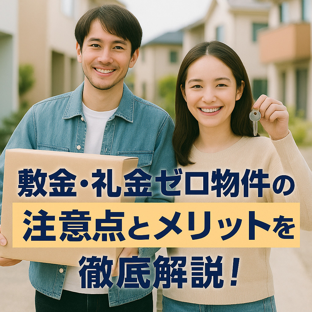 敷金・礼金ゼロ物件の注意点とメリットの画像