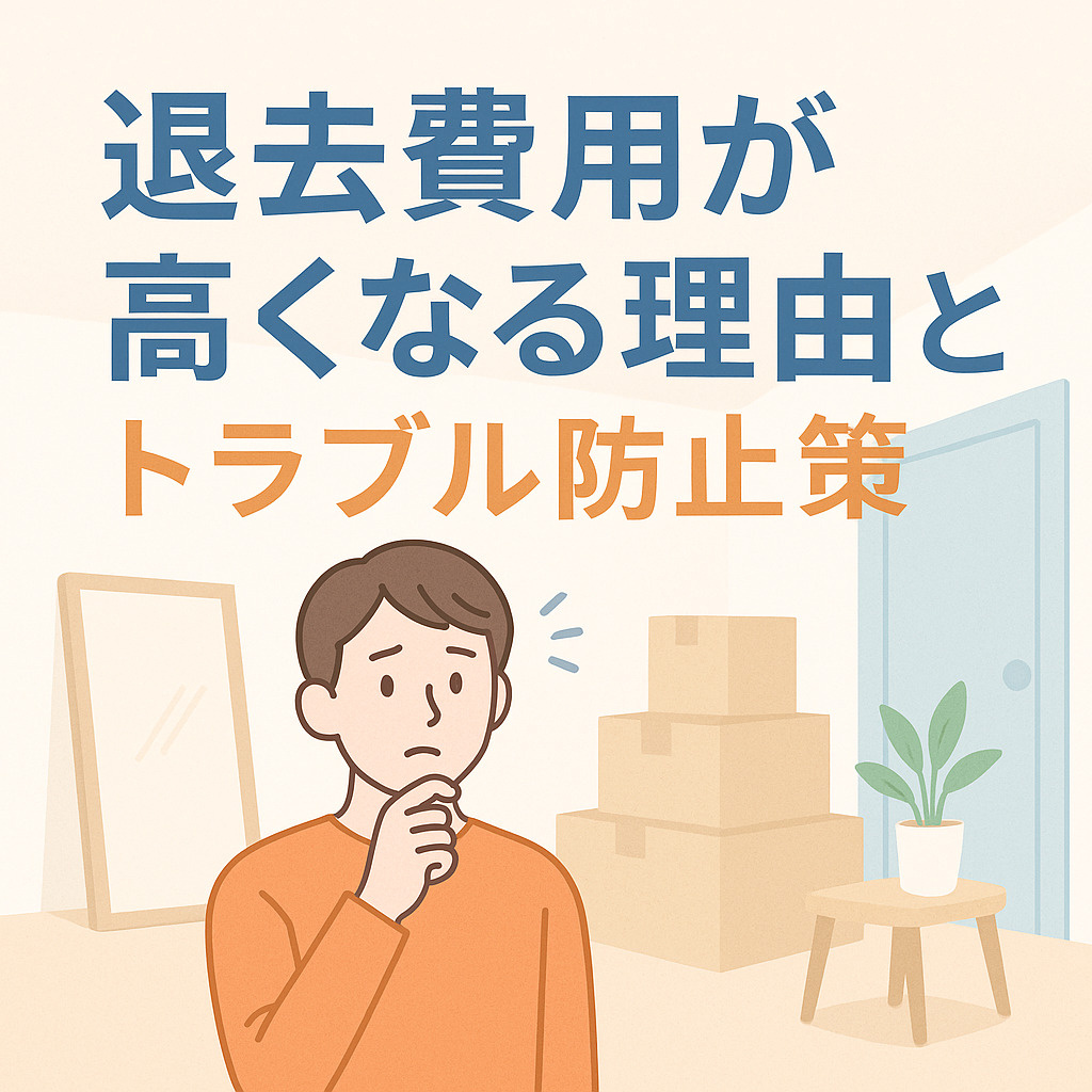 退去費用が高くなる理由とトラブル防止策の画像