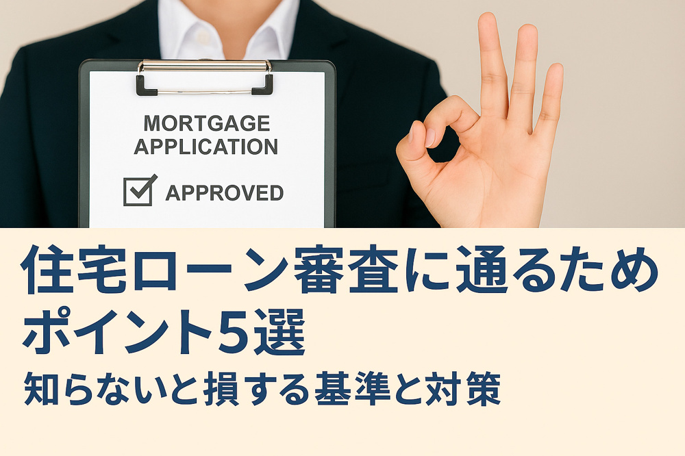 「住宅ローン審査に通るためのポイント5選｜知らないと損する基準と対策」の画像