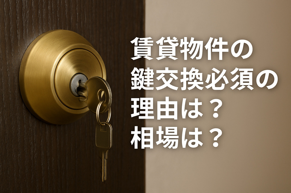 賃貸物件の鍵交換必須の理由は？相場は？の画像