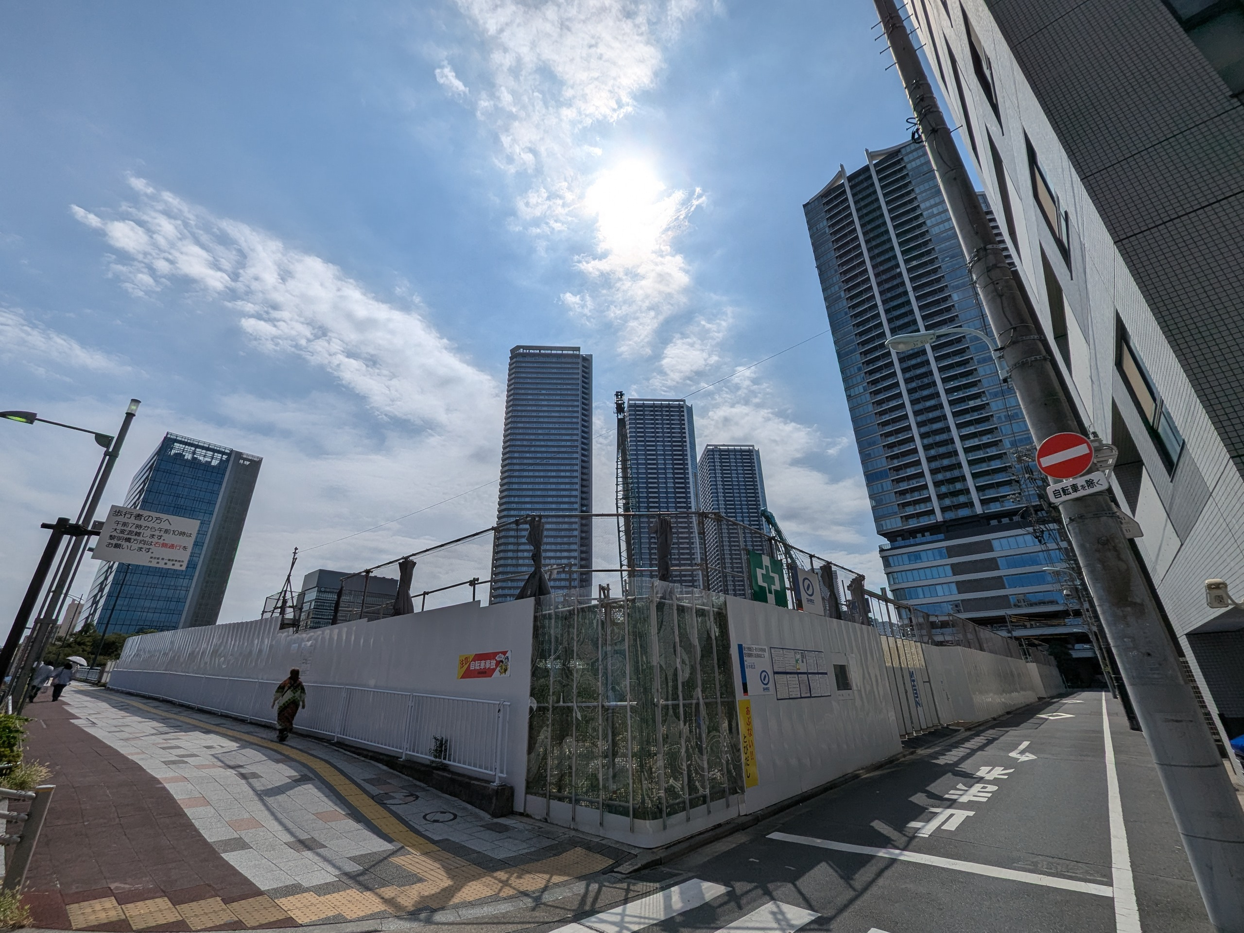 パークタワー勝どき3本目の建設現地