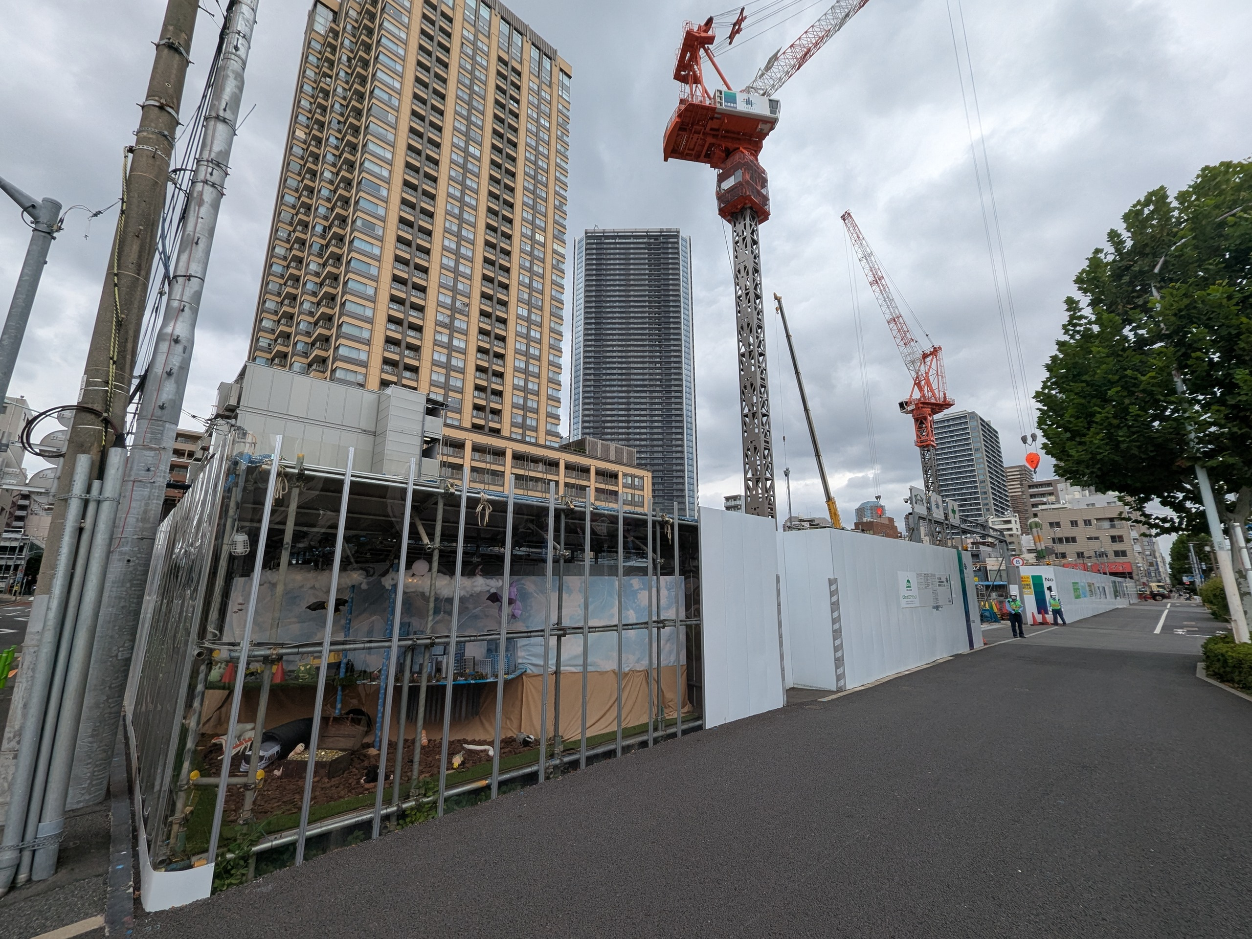 セントラルガーデン月島ザタワーの建設現地