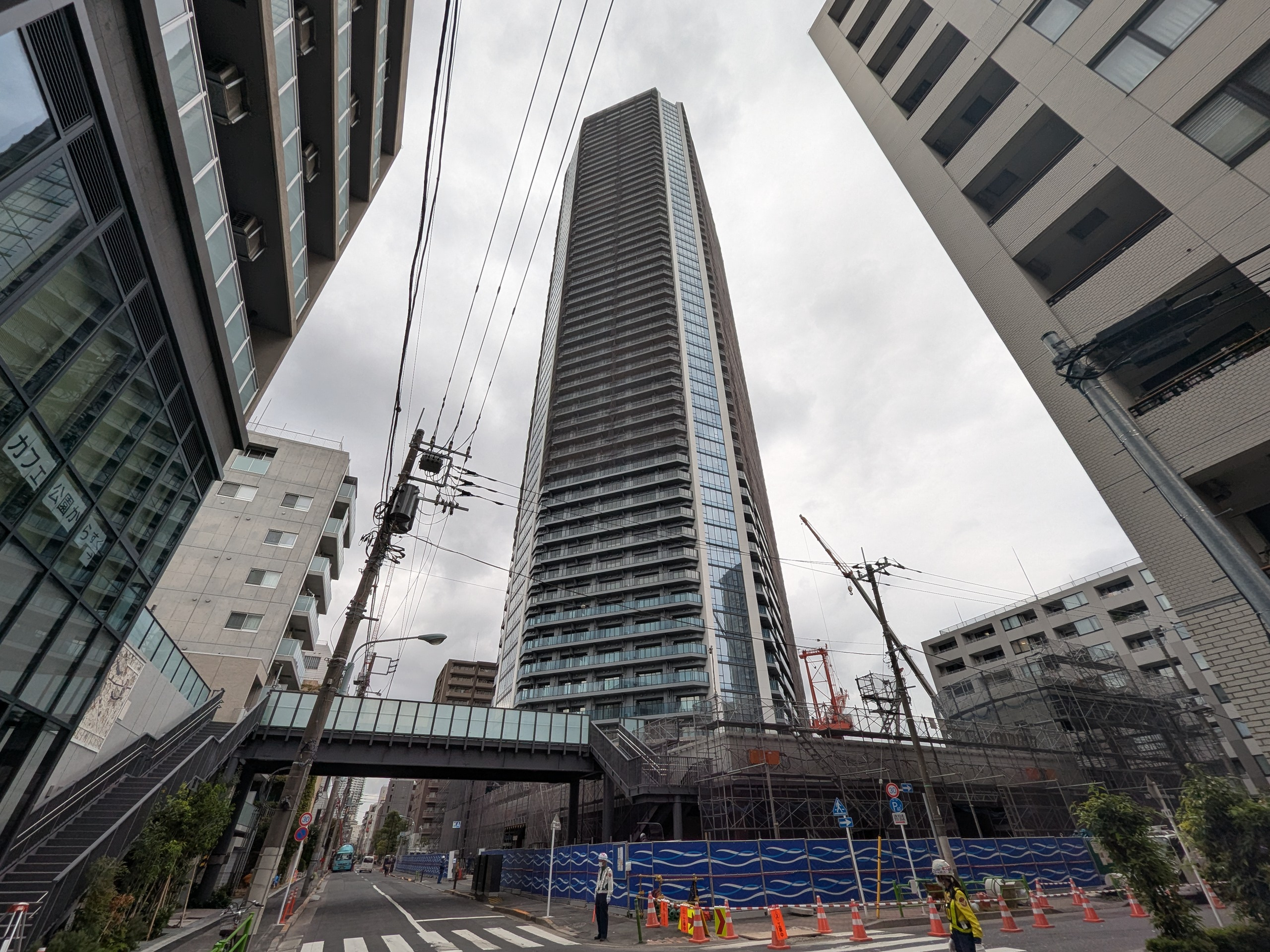 グランドシティタワー月島の建設現地