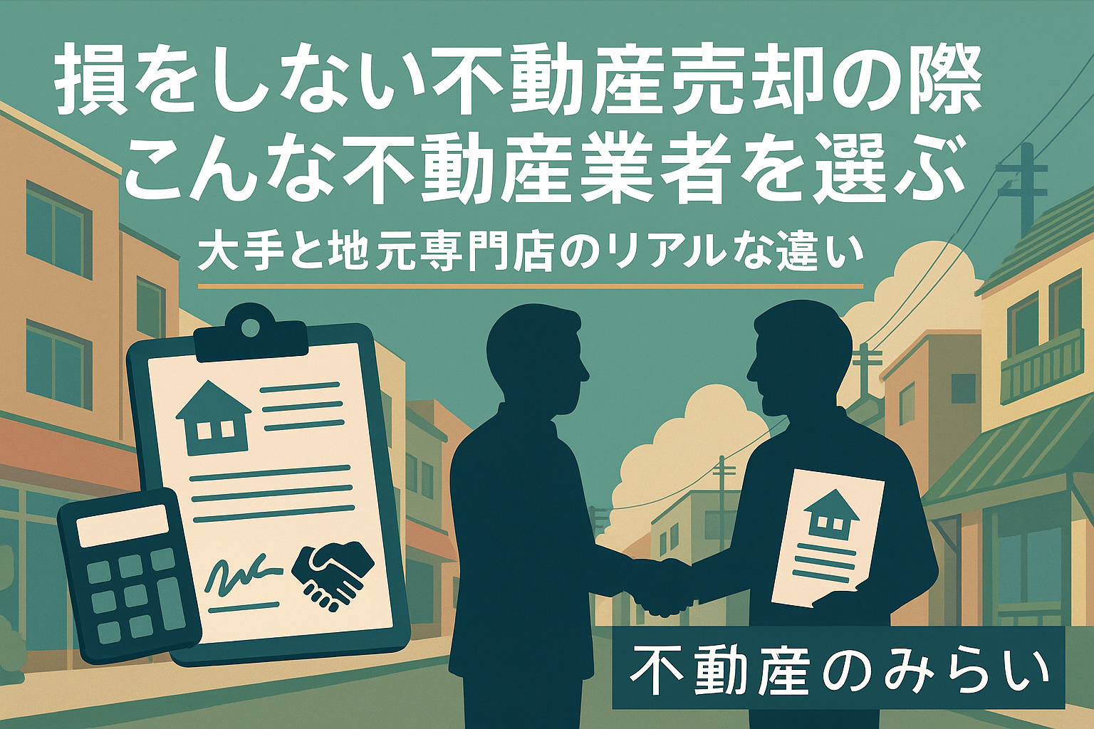 損をしない不動産売却の際こんな不動産業者を選ぶ ― 大手と地元専門店のリアルな違い（葛飾区版）の画像