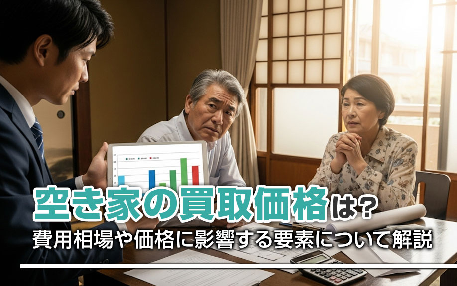 空き家の買取価格は？費用相場や価格に影響する要素について解説の画像